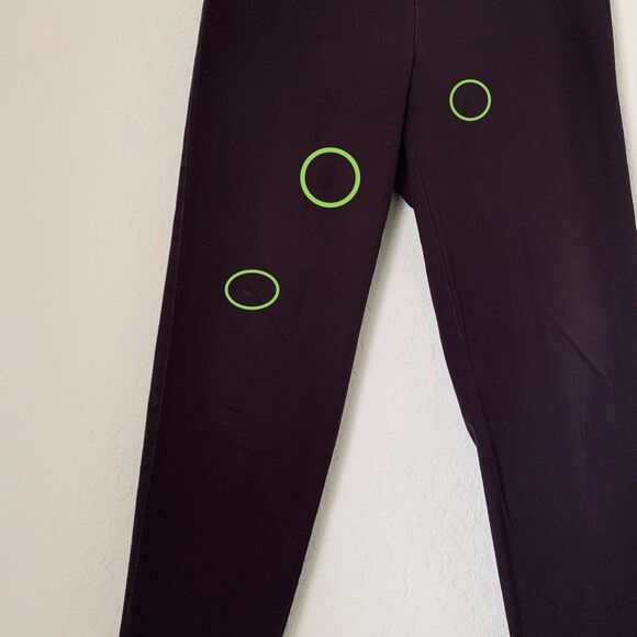 EILEEN FISHER Pants M Brown Stretch Organic Cotton Ankle Side Zip Minimalist - Picture 4 of 11